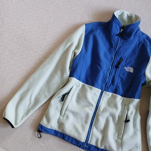 north face ♡ 90s denali blue vintage